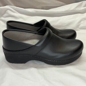 Dansko Professional Women's Clogs Size 11 Black Leather Slip On Comfort Shoes